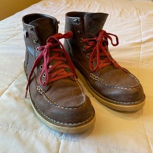 Leather danner work boots